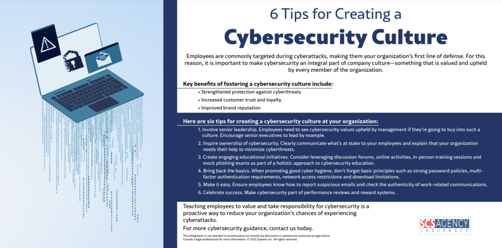6 Tips for Creating a Cybersecurity Culture SCS Agency Insurance